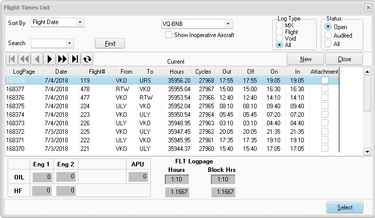 screenshot of MX System